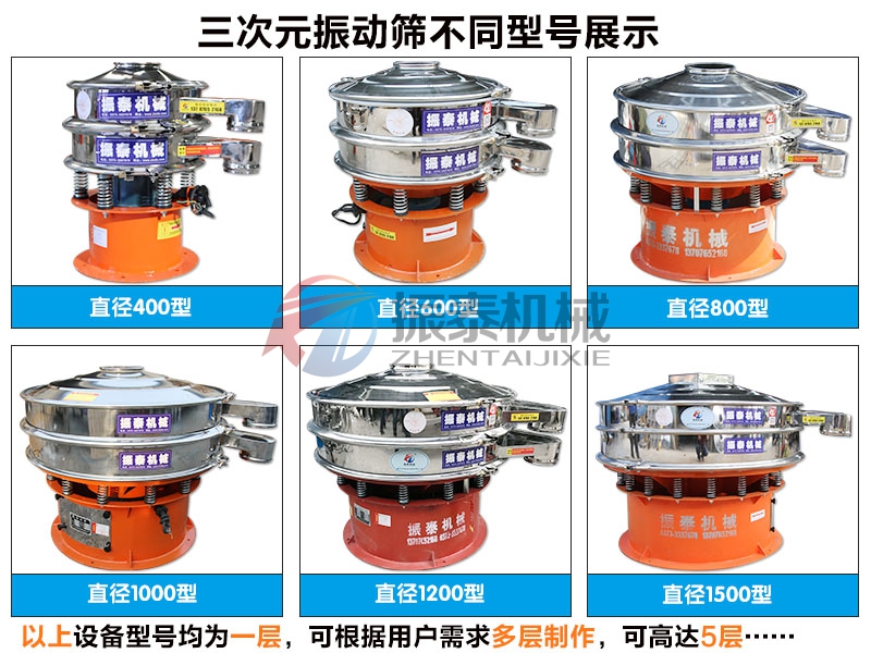 電木粉振動(dòng)篩不同型號展示